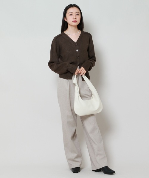 ALAND（エーランド）の「AVANDRESS／バルーンリブカーディガン 2180095（カーディガン/ボレロ・レディース・グリーン/チャコール・MEDIUM）」の7枚目の写真