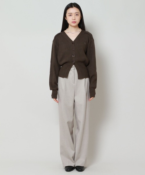 ALAND（エーランド）の「AVANDRESS／バルーンリブカーディガン 2180095（カーディガン/ボレロ・レディース・グリーン/チャコール・MEDIUM）」の11枚目の写真