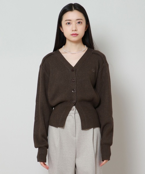 ALAND（エーランド）の「AVANDRESS／バルーンリブカーディガン 2180095（カーディガン/ボレロ・レディース・グリーン/チャコール・MEDIUM）」の12枚目の写真