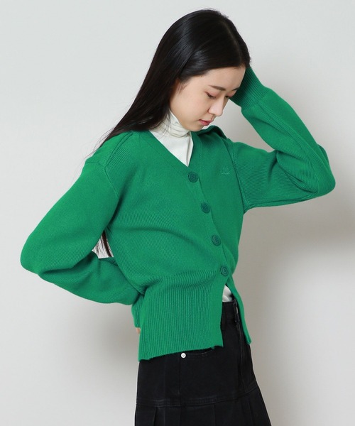 ALAND（エーランド）の「AVANDRESS／バルーンリブカーディガン 2180095（カーディガン/ボレロ・レディース・グリーン/チャコール・MEDIUM）」の15枚目の写真