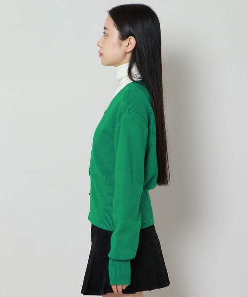 ALAND（エーランド）の「AVANDRESS／バルーンリブカーディガン 2180095（カーディガン/ボレロ・レディース・グリーン/チャコール・MEDIUM）」の18枚目の写真