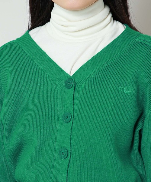 ALAND（エーランド）の「AVANDRESS／バルーンリブカーディガン 2180095（カーディガン/ボレロ・レディース・グリーン/チャコール・MEDIUM）」の20枚目の写真