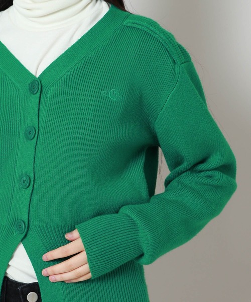 ALAND（エーランド）の「AVANDRESS／バルーンリブカーディガン 2180095（カーディガン/ボレロ・レディース・グリーン/チャコール・MEDIUM）」の21枚目の写真
