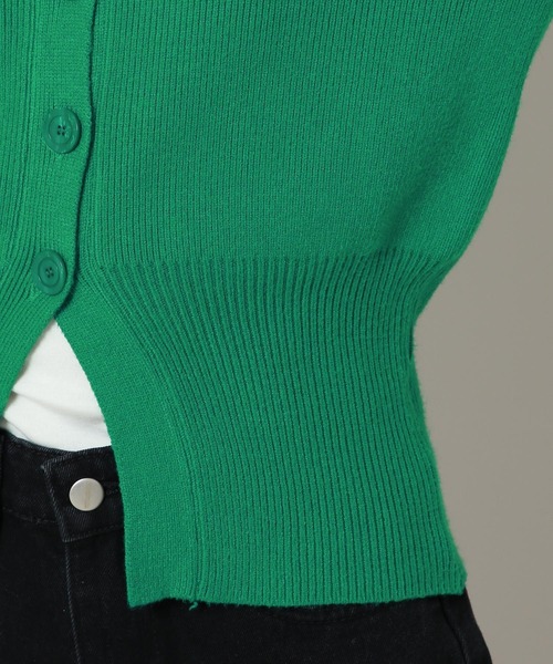 ALAND（エーランド）の「AVANDRESS／バルーンリブカーディガン 2180095（カーディガン/ボレロ・レディース・グリーン/チャコール・MEDIUM）」の22枚目の写真
