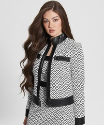 Guess | Greta Geometric Jacket(ノーカラージャケット)
