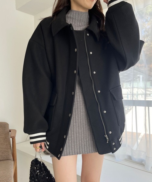 Heather（ヘザー）の「スタジャン　180949（スタジャン・レディース・ブラック/グレー・FREE）」の16枚目の写真