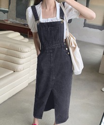 Jewelobe | デニムタイトジャンパースカート(ジャンパースカート)