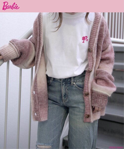 VENCEEXCHANGE（ヴァンスエクスチェンジ）の「Barbie バックプリントT（Tシャツ/カットソー・レディース・ホワイト/ネイビー/ブルー・FREE）」の3枚目の写真