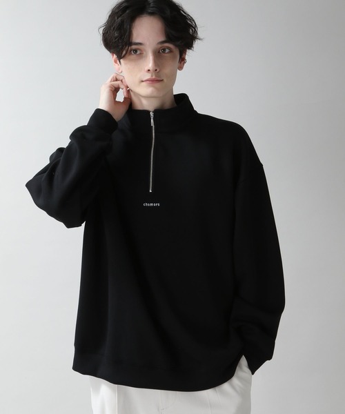 RAGEBLUE(レイジブルー)の「プチ刺繍/テックハーフジップクルー(スウェット・メンズ・ホワイト/ブルー/ブラック・MEDIUM/LARGE)」の3枚目の写真