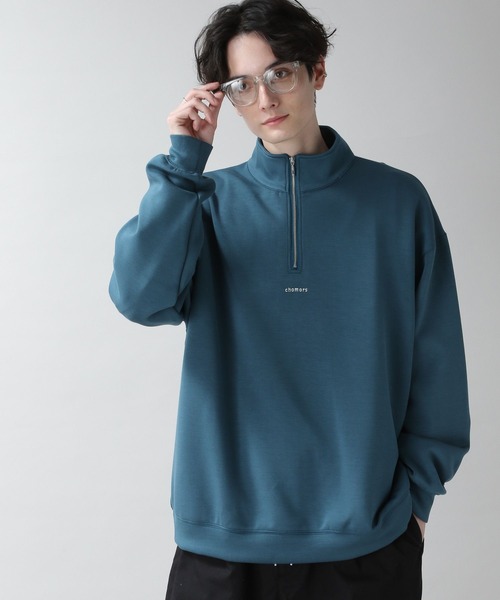 RAGEBLUE(レイジブルー)の「プチ刺繍/テックハーフジップクルー(スウェット・メンズ・ホワイト/ブルー/ブラック・MEDIUM/LARGE)」の18枚目の写真