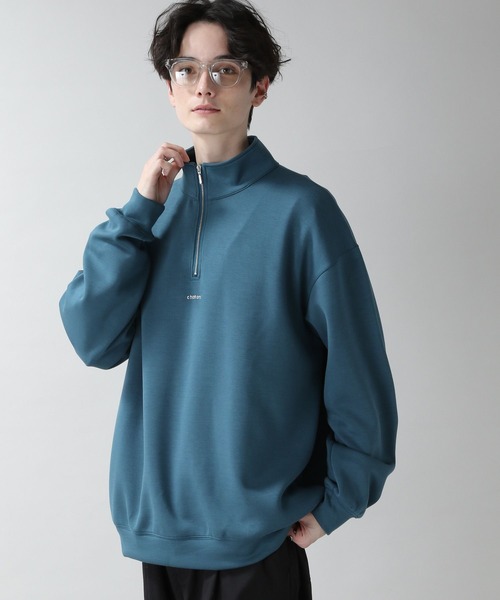 RAGEBLUE(レイジブルー)の「プチ刺繍/テックハーフジップクルー(スウェット・メンズ・ホワイト/ブルー/ブラック・MEDIUM/LARGE)」の20枚目の写真