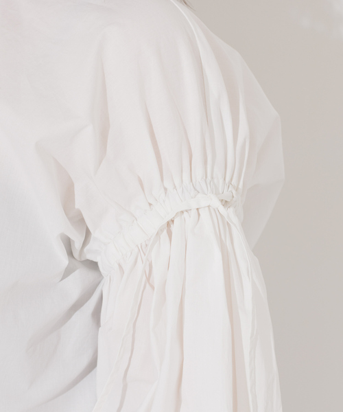 NOMINE（ノミネ）の「ドロストシャーリングシャツ（シャツ/ブラウス・レディース・ホワイト/サックスブルー/グリーン/ダークネイビー/ブルー系その他2/ブラック/ブルー系その他・フリー）」の14枚目の写真