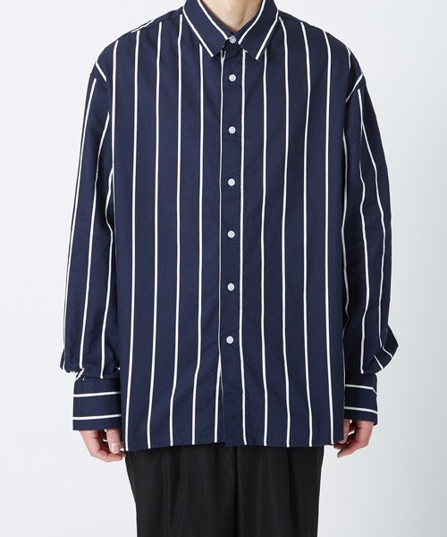 improves(インプローブス)の「ストライプ レギュラーカラー シャツ(シャツ/ブラウス・メンズ・ネイビー/ホワイト/グレー・LARGE/MEDIUM)」の10枚目の写真