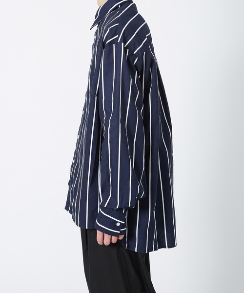 improves(インプローブス)の「ストライプ レギュラーカラー シャツ(シャツ/ブラウス・メンズ・ネイビー/ホワイト/グレー・LARGE/MEDIUM)」の11枚目の写真