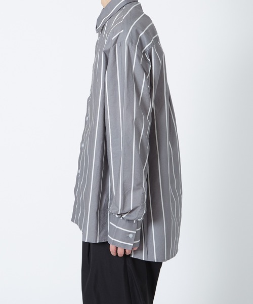 improves(インプローブス)の「ストライプ レギュラーカラー シャツ(シャツ/ブラウス・メンズ・ネイビー/ホワイト/グレー・LARGE/MEDIUM)」の8枚目の写真