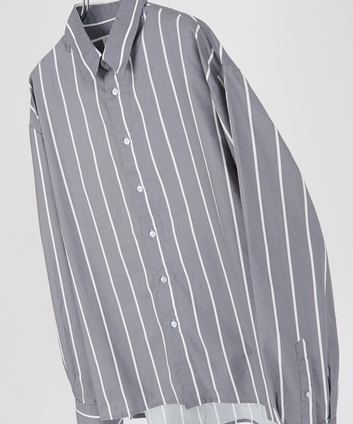 improves(インプローブス)の「ストライプ レギュラーカラー シャツ(シャツ/ブラウス・メンズ・ネイビー/ホワイト/グレー・LARGE/MEDIUM)」の18枚目の写真