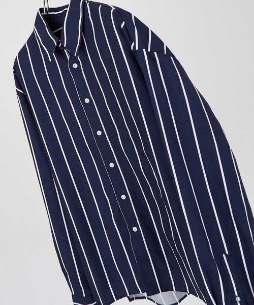 improves(インプローブス)の「ストライプ レギュラーカラー シャツ(シャツ/ブラウス・メンズ・ネイビー/ホワイト/グレー・LARGE/MEDIUM)」の19枚目の写真