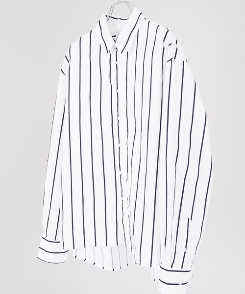 improves(インプローブス)の「ストライプ レギュラーカラー シャツ(シャツ/ブラウス・メンズ・ネイビー/ホワイト/グレー・LARGE/MEDIUM)」の17枚目の写真