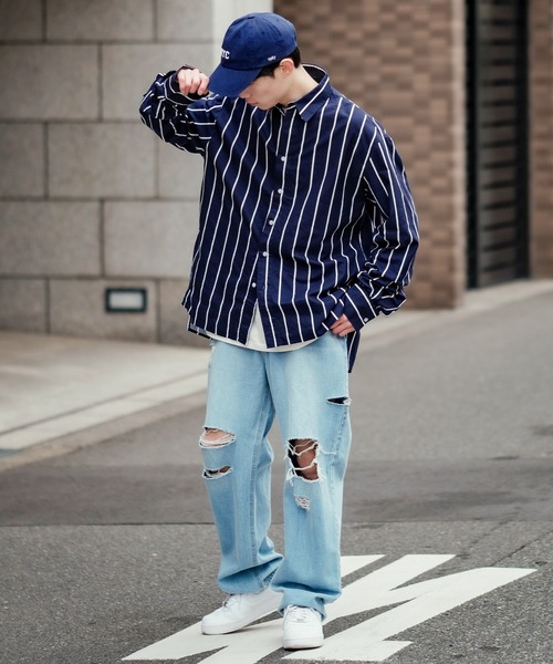 improves(インプローブス)の「ストライプ レギュラーカラー シャツ(シャツ/ブラウス・メンズ・ネイビー/ホワイト/グレー・LARGE/MEDIUM)」の22枚目の写真