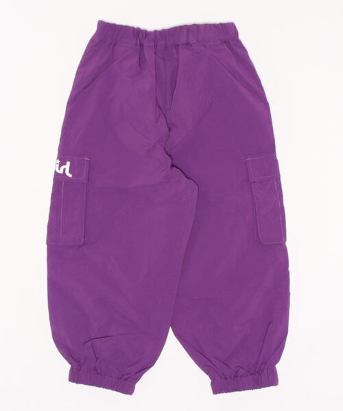 X-girl Stages（エックスガールステージス）の「カーゴロングパンツ（その他パンツ・キッズ・アイボリー/ブラック/ラベンダー・130cm/110cm/140cm/100cm/120cm）」の4枚目の写真