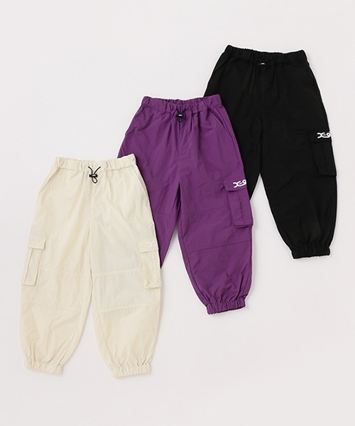 X-girl Stages（エックスガールステージス）の「カーゴロングパンツ（その他パンツ・キッズ・アイボリー/ブラック/ラベンダー・130cm/110cm/140cm/100cm/120cm）」の13枚目の写真
