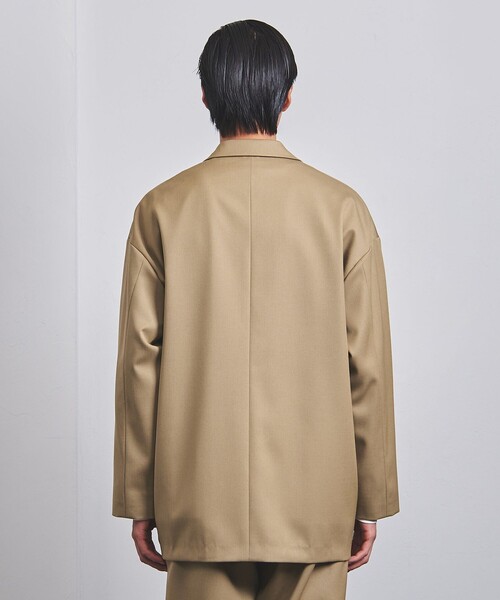 UNITED ARROWS(ユナイテッドアローズ)の「ギャバジン ドロップショルダー 2Bシングル ジャケット(テーラードジャケット・メンズ・ブラック/ベージュ・L/S/M)」の5枚目の写真