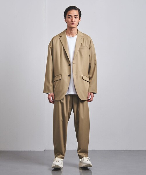 UNITED ARROWS(ユナイテッドアローズ)の「ギャバジン ドロップショルダー 2Bシングル ジャケット(テーラードジャケット・メンズ・ブラック/ベージュ・L/S/M)」の7枚目の写真