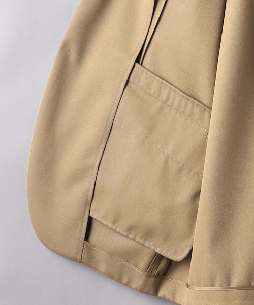 UNITED ARROWS(ユナイテッドアローズ)の「ギャバジン ドロップショルダー 2Bシングル ジャケット(テーラードジャケット・メンズ・ブラック/ベージュ・L/S/M)」の17枚目の写真