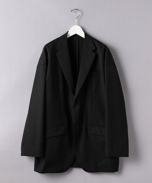 UNITED ARROWS(ユナイテッドアローズ)の「ギャバジン ドロップショルダー 2Bシングル ジャケット(テーラードジャケット・メンズ・ブラック/ベージュ・L/S/M)」の19枚目の写真