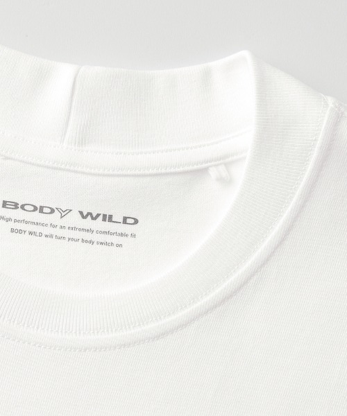 BODY WILD（ボディーワイルド）の「BODY WILD/ボディワイルド Tシャツ ジャケットプラス 後ろ襟高め 持続消臭（Tシャツ/カットソー・メンズ・ホワイト/ブラック/ブラウン系その他・MEDIUM/SMALL/LARGE/X-LARGE）」の8枚目の写真