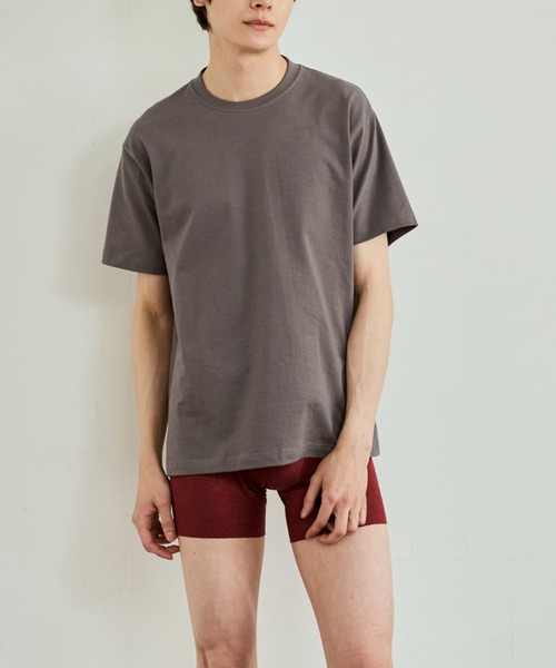 BODY WILD（ボディーワイルド）の「BODY WILD/ボディワイルド Tシャツ ジャケットプラス 後ろ襟高め 持続消臭（Tシャツ/カットソー・メンズ・ホワイト/ブラック/ブラウン系その他・MEDIUM/SMALL/LARGE/X-LARGE）」の10枚目の写真