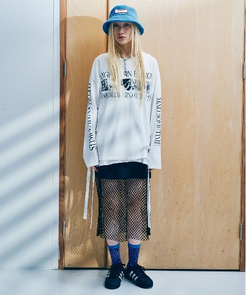 RNA（アールエヌエー）の「G1049 ＢＩＧメッシュコンビスカート（スカート・レディース・ブラック/シャーベット/グリーン・MEDIUM）」の21枚目の写真