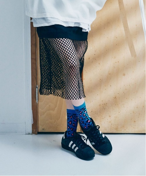 RNA（アールエヌエー）の「G1049 ＢＩＧメッシュコンビスカート（スカート・レディース・ブラック/シャーベット/グリーン・MEDIUM）」の20枚目の写真