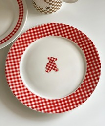 * vintage plate ❀ ギンガムチェック oval プレート(b) オーバルプレートの理想の形を実現したシンプルでおしゃれな