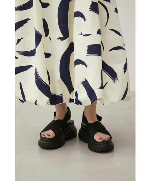 AZUL by moussy(アズールバイマウジー)の「CROSS BELT SPORTS SANDALS/クロスベルトスポーツサンダル(サンダル・レディース・ブラック/ホワイト・SMALL/LARGE/MEDIUM/LL)」の17枚目の写真