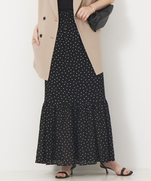 Rouge vif Anna | サッカードットティアードスカート(スカート)