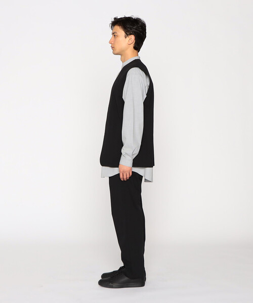 COMME CA ISM(コムサイズム)の「ウォッシャブル イージーケア 軽量 ワンタック パンツ(スラックス・メンズ・ブラック/グリーン系その他・MEDIUM/LARGE/SMALL)」の6枚目の写真