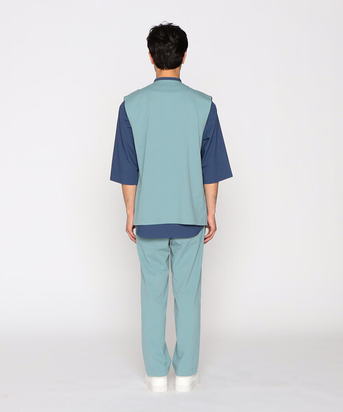 COMME CA ISM(コムサイズム)の「ウォッシャブル イージーケア 軽量 ワンタック パンツ(スラックス・メンズ・ブラック/グリーン系その他・MEDIUM/LARGE/SMALL)」の11枚目の写真