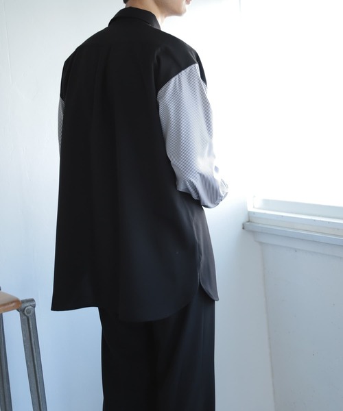 SENSE OF PLACE by URBAN RESEARCH(センスオブプレイスバイアーバンリサーチ)の「ストライプブロックドシャツ(シャツ/ブラウス・メンズ・その他2/その他1・MEDIUM/LARGE)」の7枚目の写真