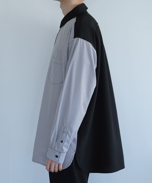 SENSE OF PLACE by URBAN RESEARCH(センスオブプレイスバイアーバンリサーチ)の「ストライプブロックドシャツ(シャツ/ブラウス・メンズ・その他2/その他1・MEDIUM/LARGE)」の21枚目の写真