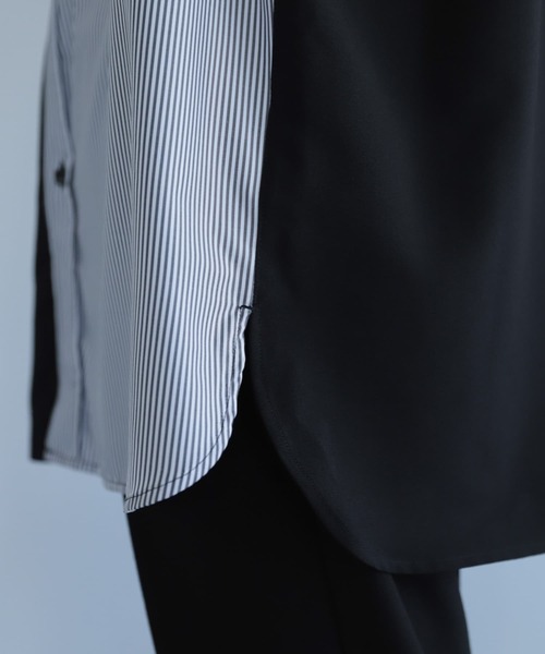 SENSE OF PLACE by URBAN RESEARCH(センスオブプレイスバイアーバンリサーチ)の「ストライプブロックドシャツ(シャツ/ブラウス・メンズ・その他2/その他1・MEDIUM/LARGE)」の16枚目の写真