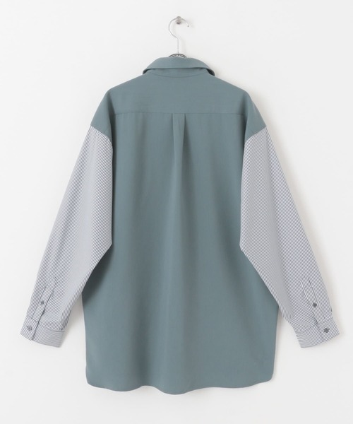 SENSE OF PLACE by URBAN RESEARCH(センスオブプレイスバイアーバンリサーチ)の「ストライプブロックドシャツ(シャツ/ブラウス・メンズ・その他2/その他1・MEDIUM/LARGE)」の10枚目の写真