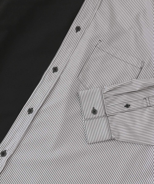 SENSE OF PLACE by URBAN RESEARCH(センスオブプレイスバイアーバンリサーチ)の「ストライプブロックドシャツ(シャツ/ブラウス・メンズ・その他2/その他1・MEDIUM/LARGE)」の8枚目の写真