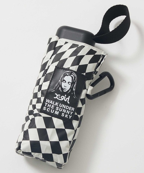 X-girl（エックスガール）の「X-girl ×Wpc. CHECKERED FOLDING UMBRELLA（折りたたみ傘・レディース・オフホワイト・ONE SIZE）」の8枚目の写真