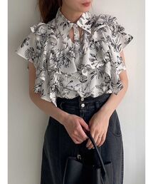 dazzlin | カットアウトフリルシャツトップス(シャツ/ブラウス)