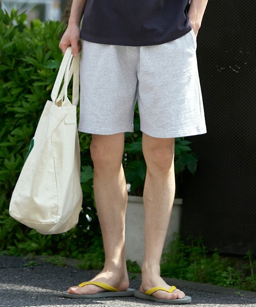 coca（coca）（コカ）の「メンズヘビーウェイト裏毛スウェットハーフパンツ（その他パンツ・メンズ・パープル/ネイビー/ブラック/カーキ/グレー/ターコイズブルー・M/L/XL）」の3枚目の写真