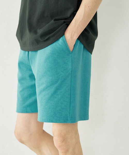 coca（coca）（コカ）の「メンズヘビーウェイト裏毛スウェットハーフパンツ（その他パンツ・メンズ・パープル/ネイビー/ブラック/カーキ/グレー/ターコイズブルー・M/L/XL）」の5枚目の写真