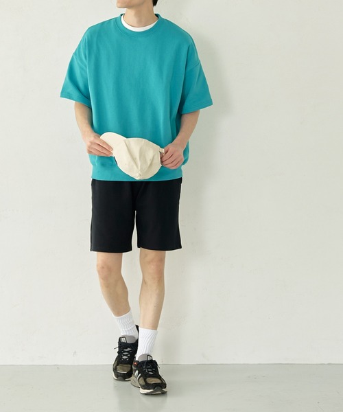 coca（coca）（コカ）の「メンズヘビーウェイト裏毛スウェットハーフパンツ（その他パンツ・メンズ・パープル/ネイビー/ブラック/カーキ/グレー/ターコイズブルー・M/L/XL）」の7枚目の写真