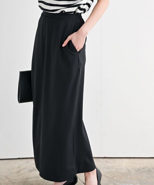 rps（アールピーエス）の「カットジョーゼットタイトスカート（スカート・レディース・ブラック/ブルーグリーン/グレイッシュベージュ・フリー）」の9枚目の写真