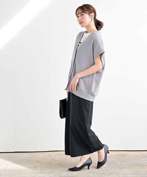 rps（アールピーエス）の「カットジョーゼットタイトスカート（スカート・レディース・ブラック/ブルーグリーン/グレイッシュベージュ・フリー）」の12枚目の写真